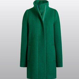 J.Crew Cocoon Stadium Coat  Emerald Green. Excellent Condition.